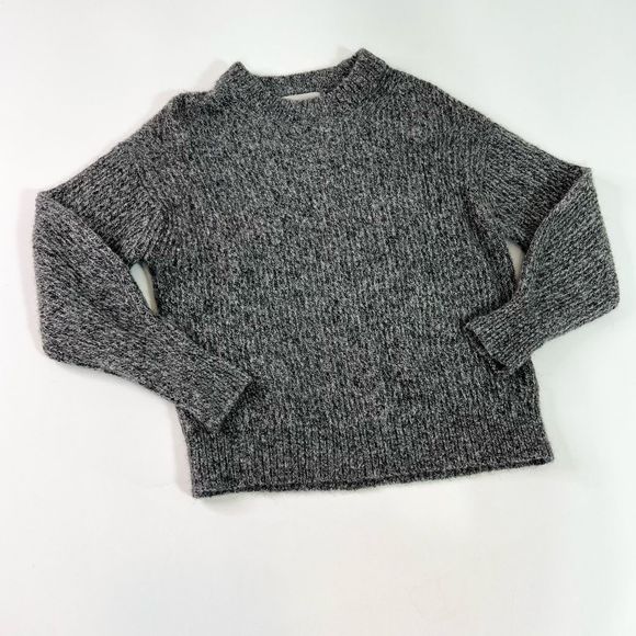 Everlane Sweaters - Everlane Sweater Women's Small Gray Crewneck Alpaca Wool Blend Rib Knit Pullover